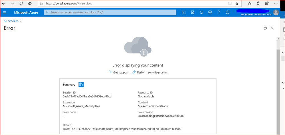 What causes the problem System_aaplication_force_next_0007 when your content is shown on Azure?